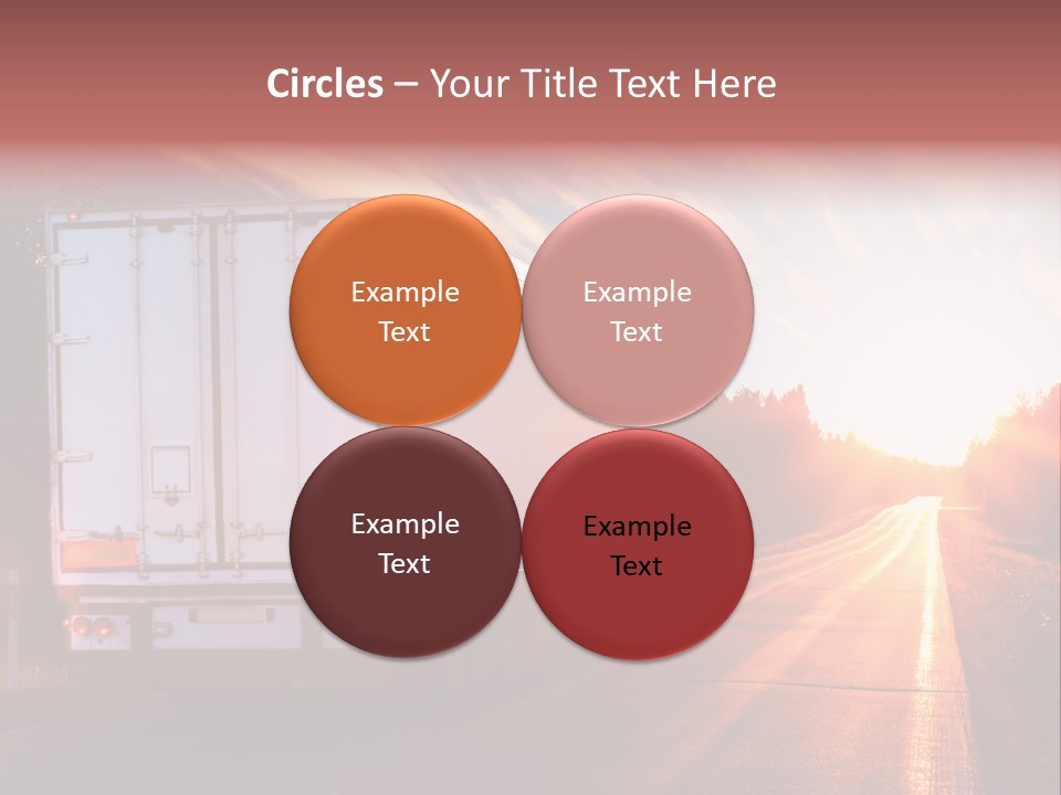 Truck Highway Professional PowerPoint Template