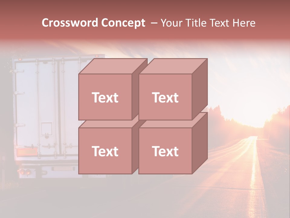 Truck Highway Professional PowerPoint Template