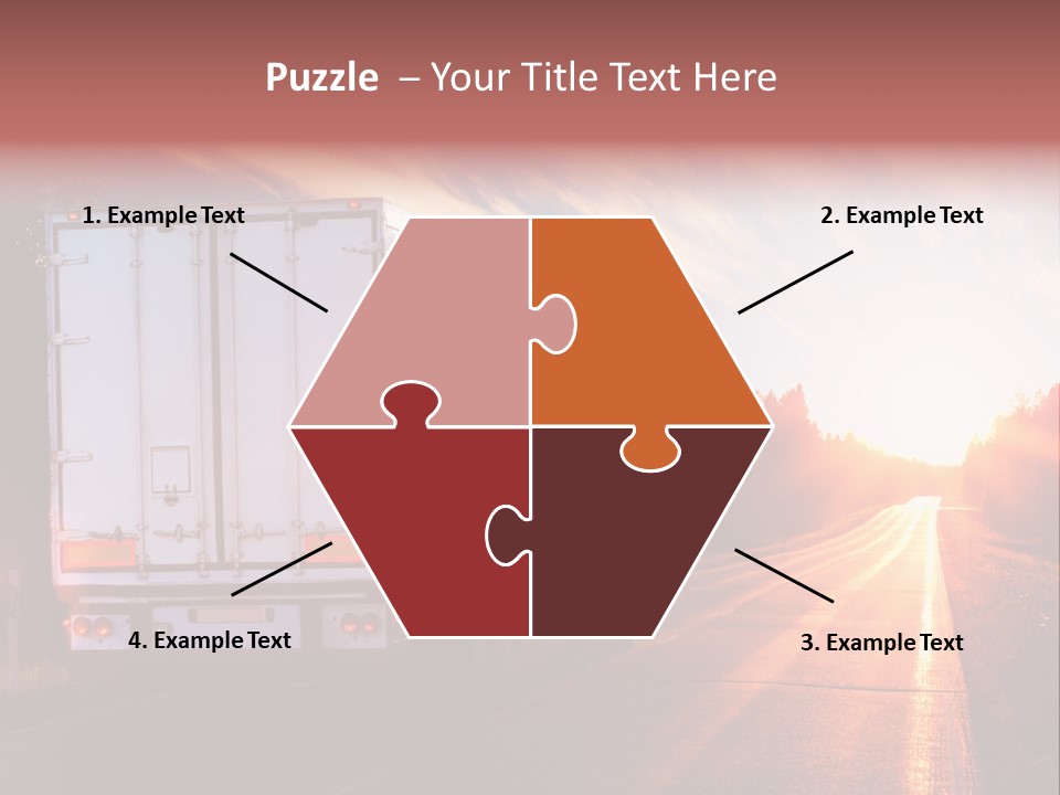 Truck Highway Professional PowerPoint Template