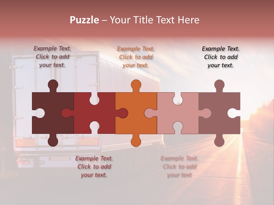 Truck Highway Professional PowerPoint Template