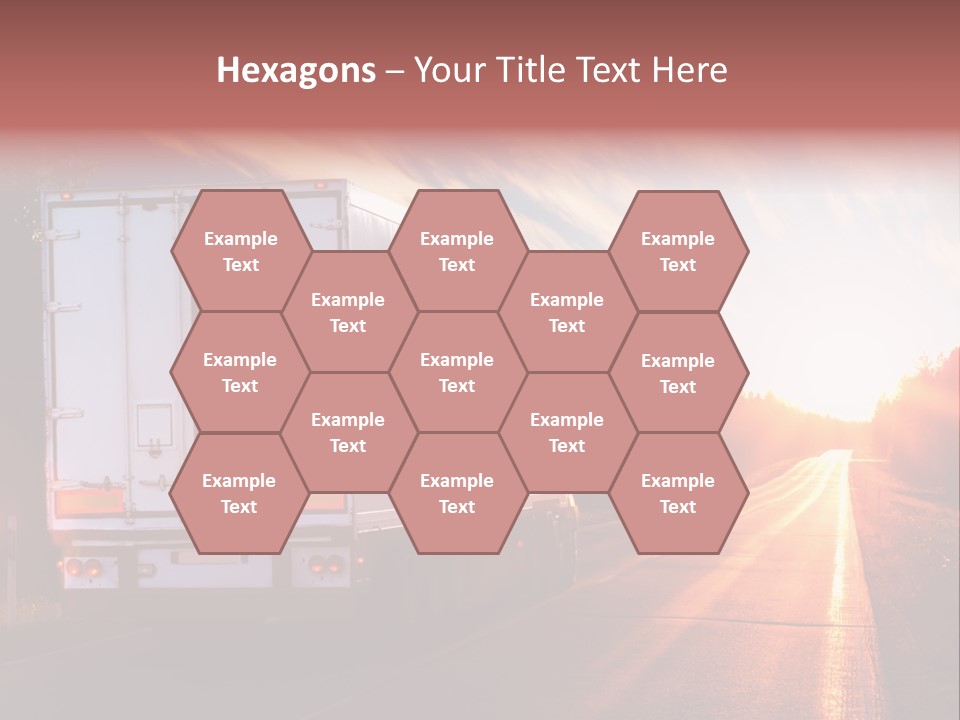 Truck Highway Professional PowerPoint Template