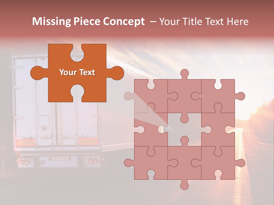 Truck Highway Professional PowerPoint Template