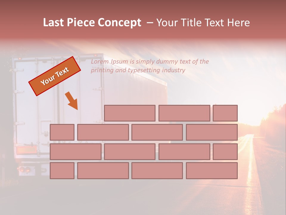 Truck Highway Professional PowerPoint Template