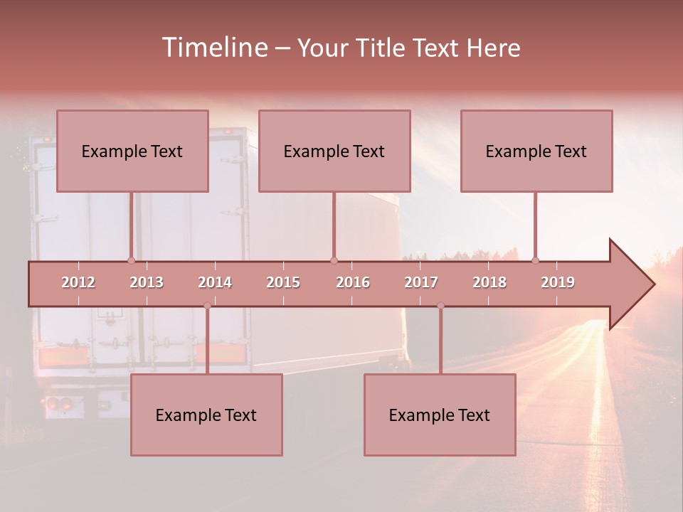 Truck Highway Professional PowerPoint Template