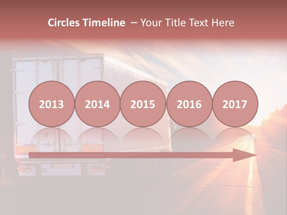 Truck Highway Professional PowerPoint Template