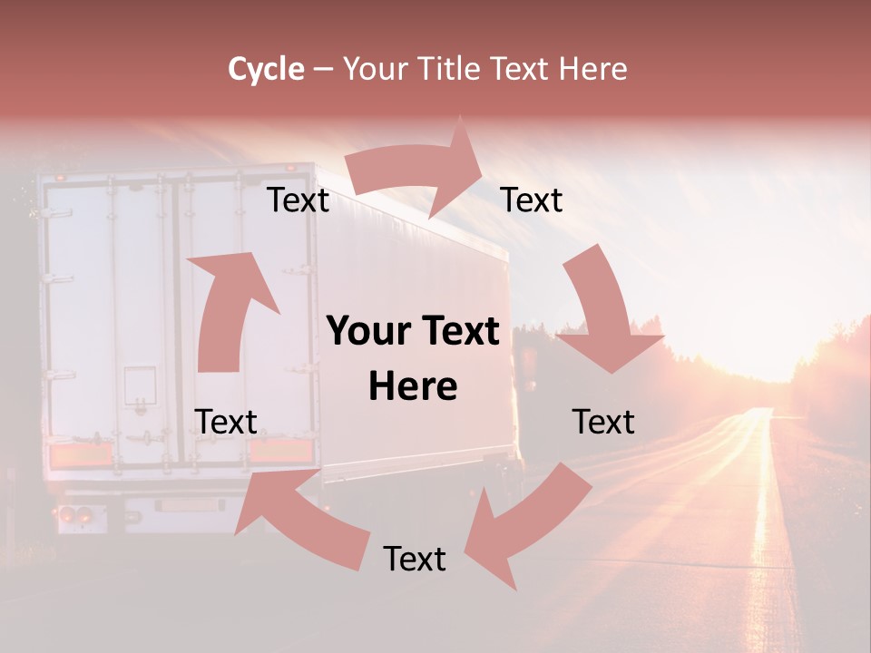 Truck Highway Professional PowerPoint Template