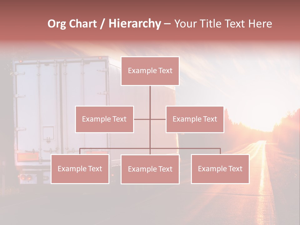 Truck Highway Professional PowerPoint Template