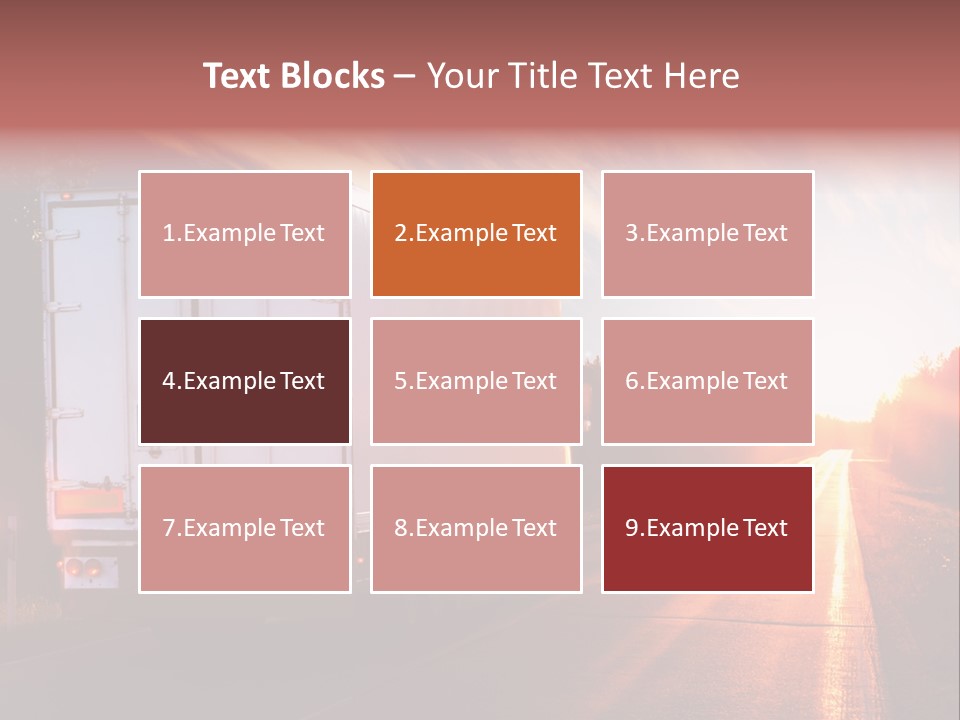 Truck Highway Professional PowerPoint Template
