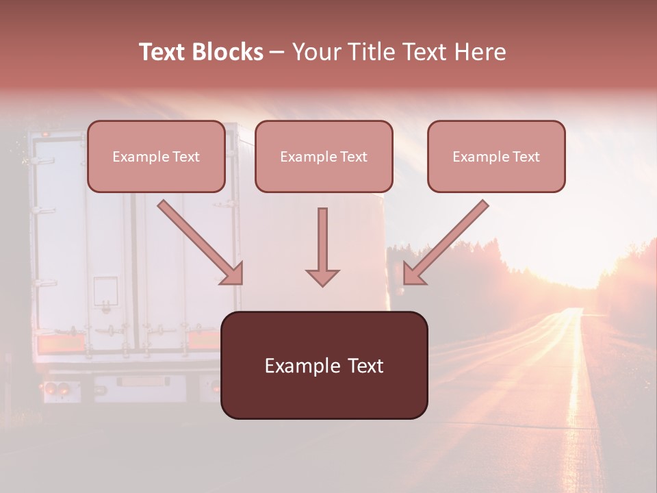 Truck Highway Professional PowerPoint Template