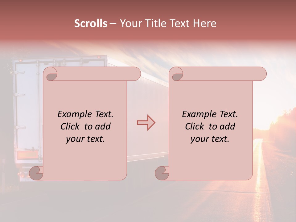 Truck Highway Professional PowerPoint Template