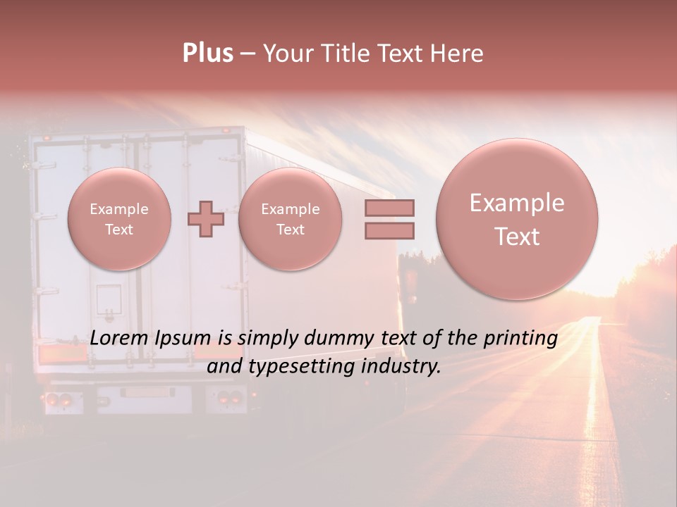 Truck Highway Professional PowerPoint Template