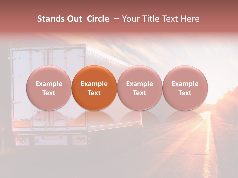 Truck Highway Professional PowerPoint Template