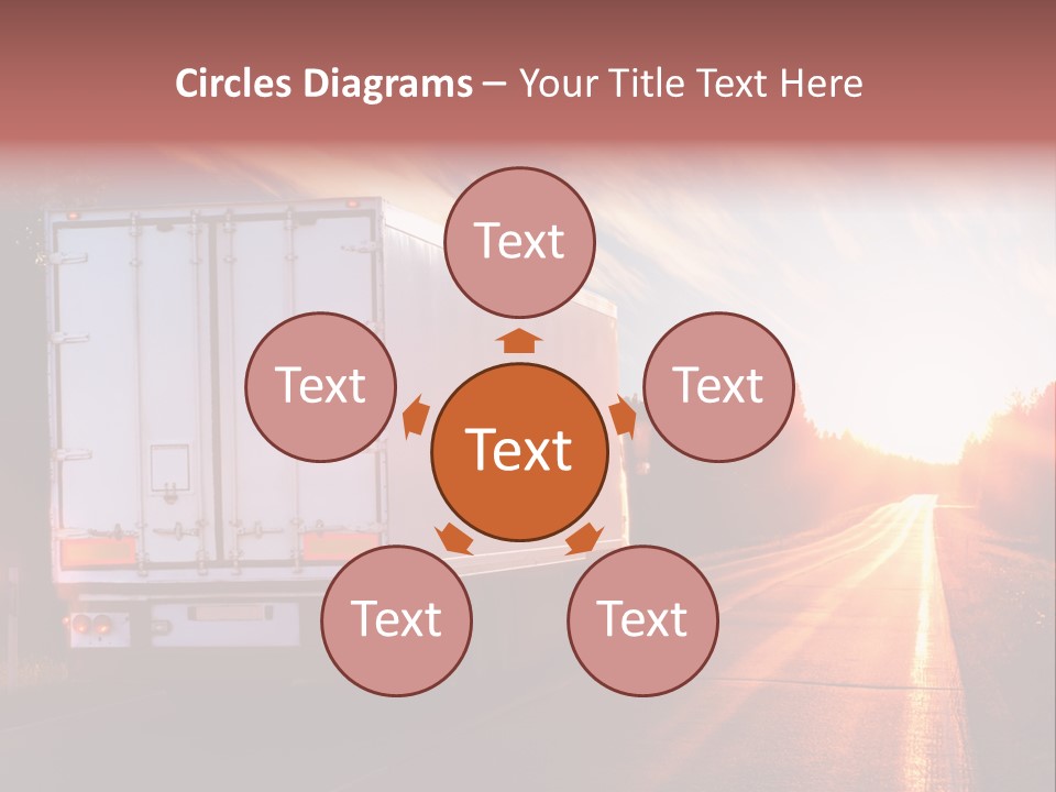 Truck Highway Professional PowerPoint Template