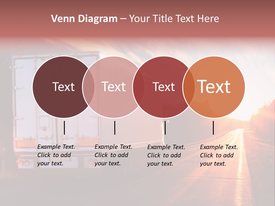 Truck Highway Professional PowerPoint Template