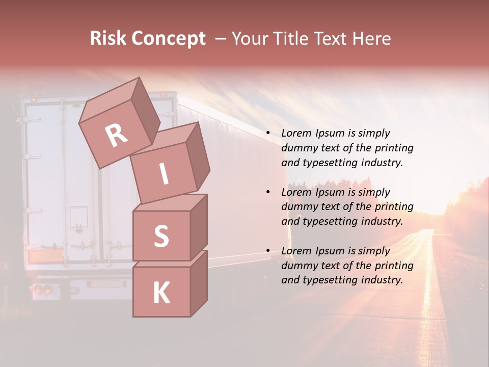 Truck Highway Professional PowerPoint Template