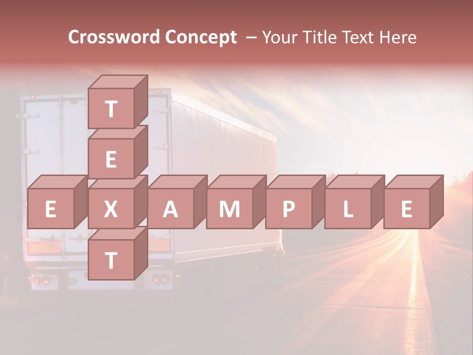 Truck Highway Professional PowerPoint Template