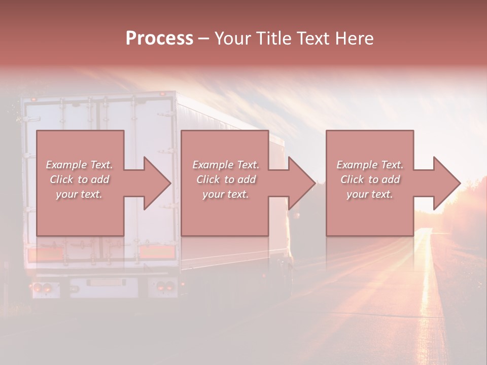 Truck Highway Professional PowerPoint Template