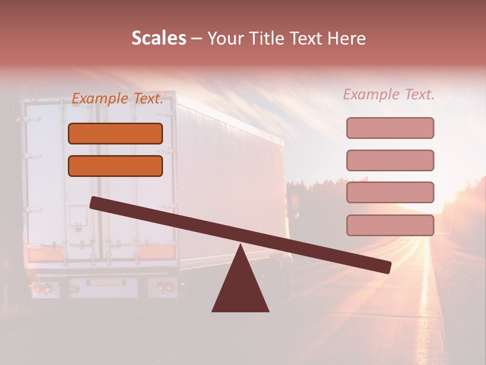 Truck Highway Professional PowerPoint Template