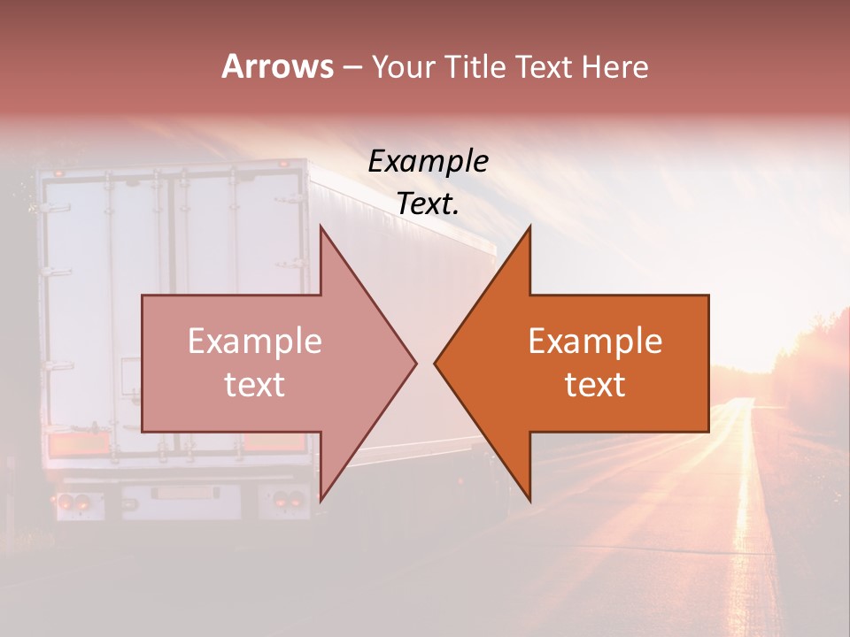 Truck Highway Professional PowerPoint Template