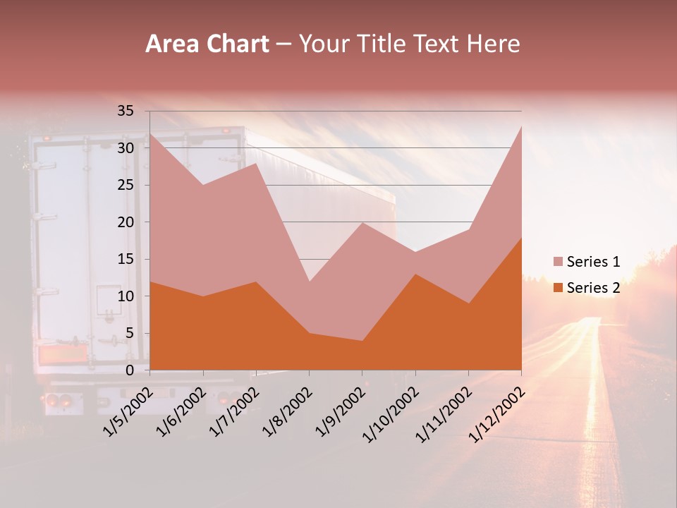 Truck Highway Professional PowerPoint Template