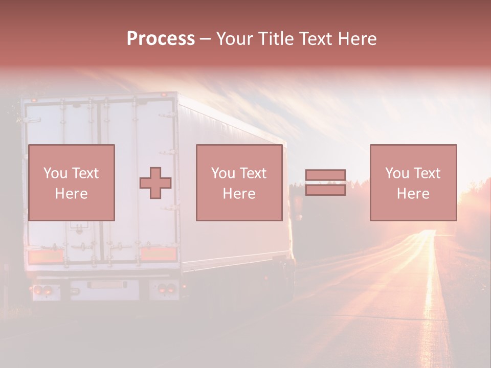 Truck Highway Professional PowerPoint Template
