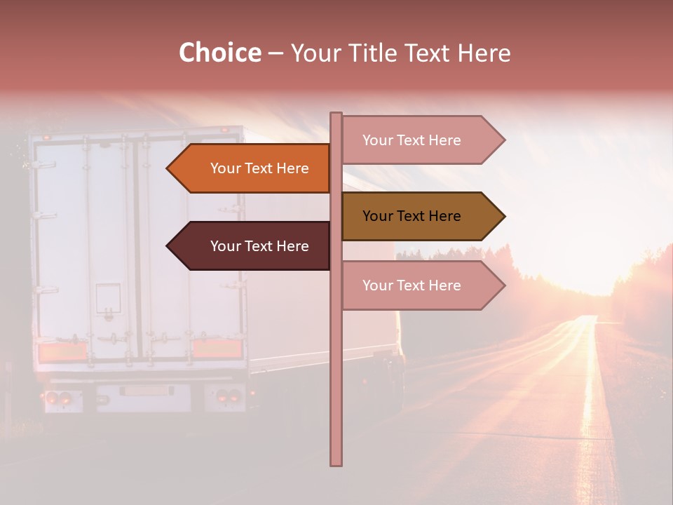 Truck Highway Professional PowerPoint Template