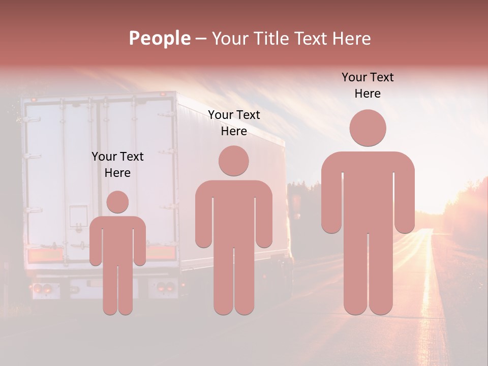 Truck Highway Professional PowerPoint Template