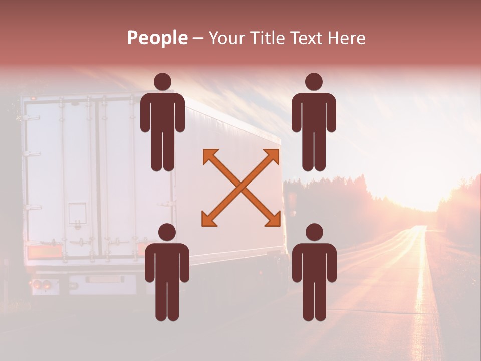 Truck Highway Professional PowerPoint Template