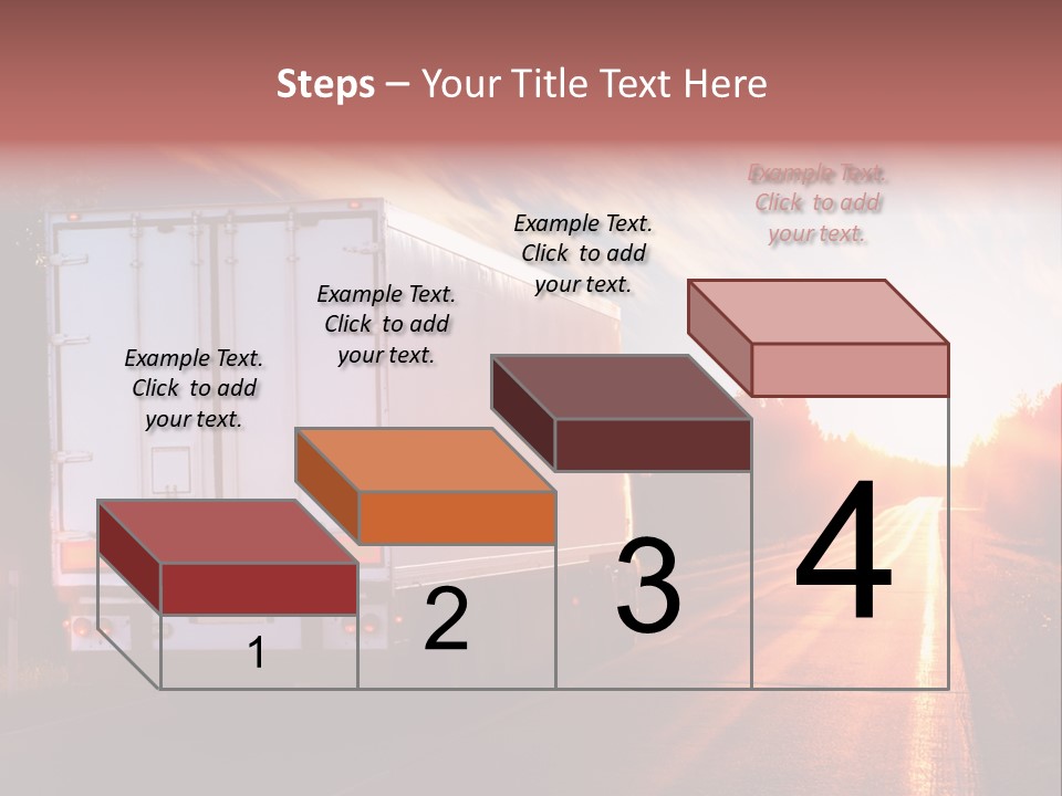 Truck Highway Professional PowerPoint Template