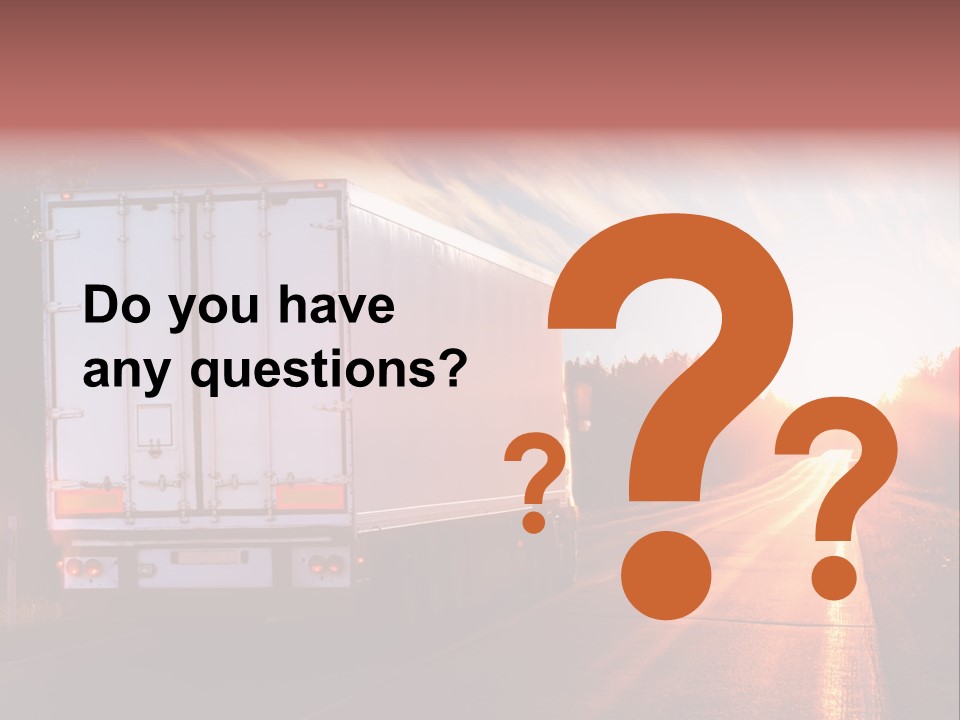 Truck Highway Professional PowerPoint Template