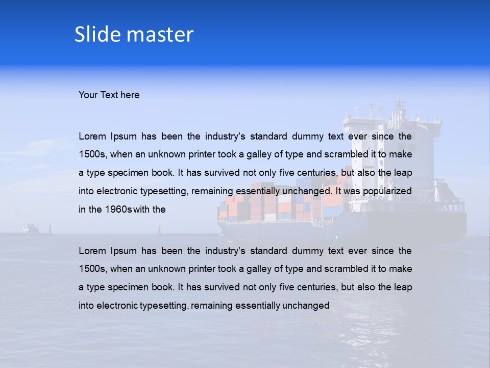 Orange Sky Commerce PowerPoint Template