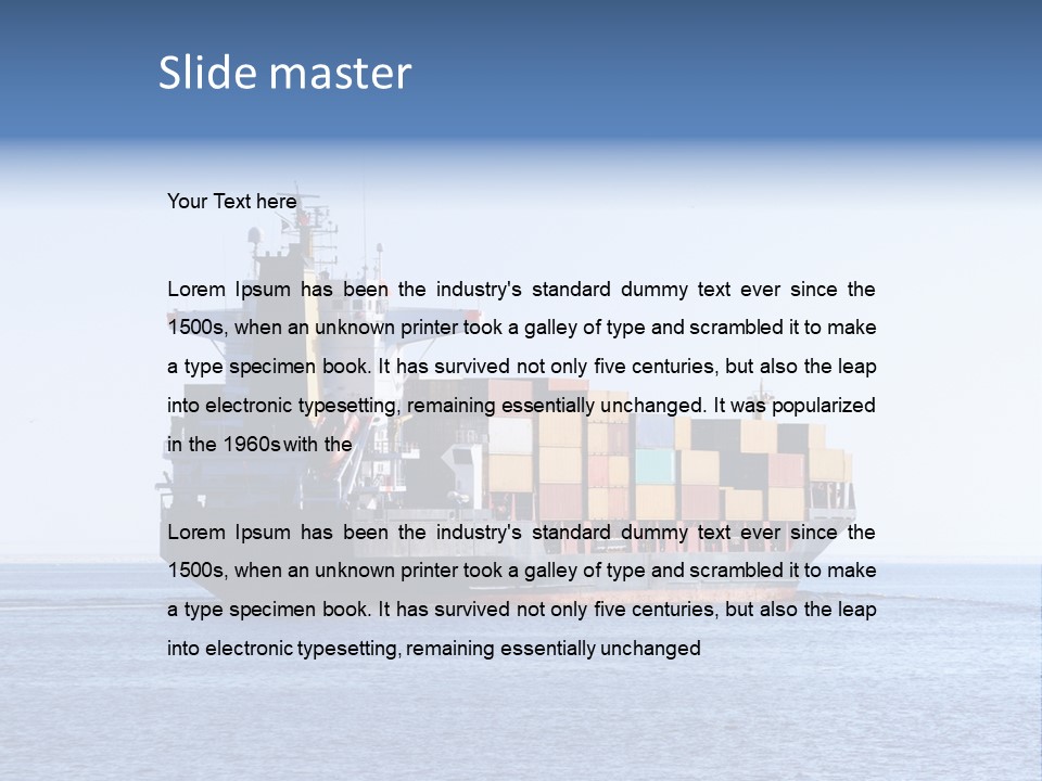 Aerial Sky Nobody PowerPoint Template