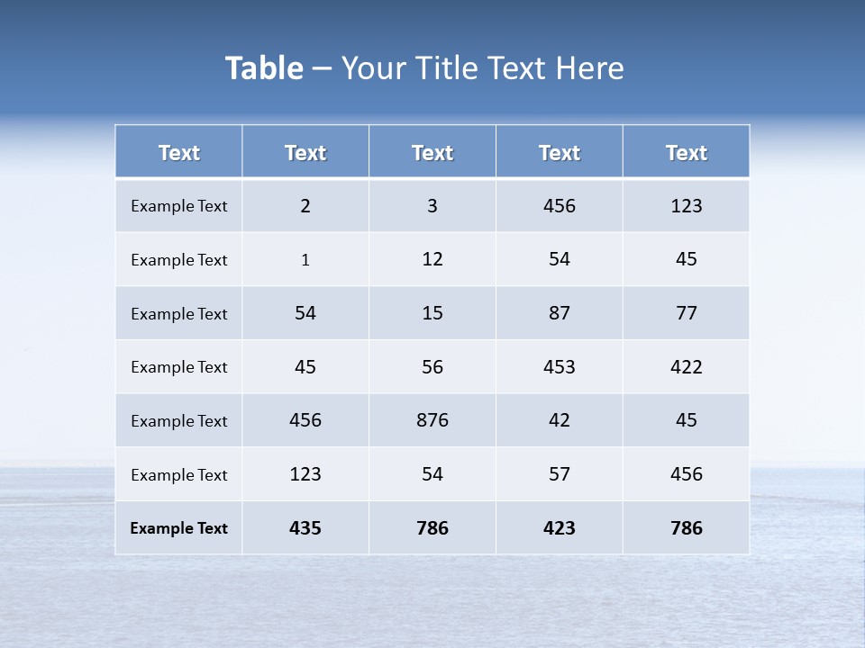 Aerial Sky Nobody PowerPoint Template