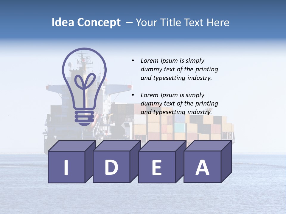 Aerial Sky Nobody PowerPoint Template