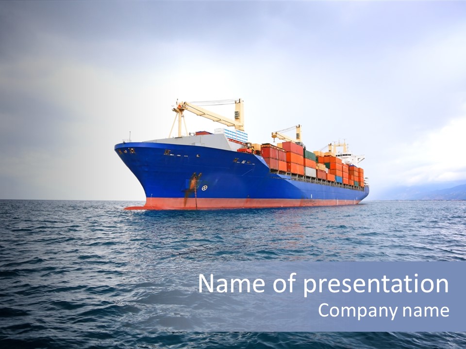 Carrier Blue Water PowerPoint Template