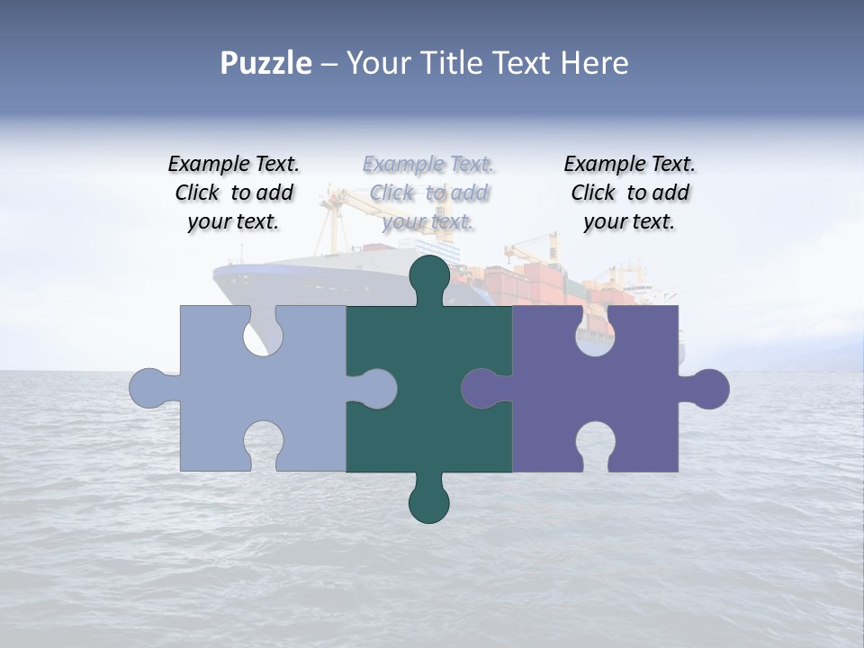 Carrier Blue Water PowerPoint Template