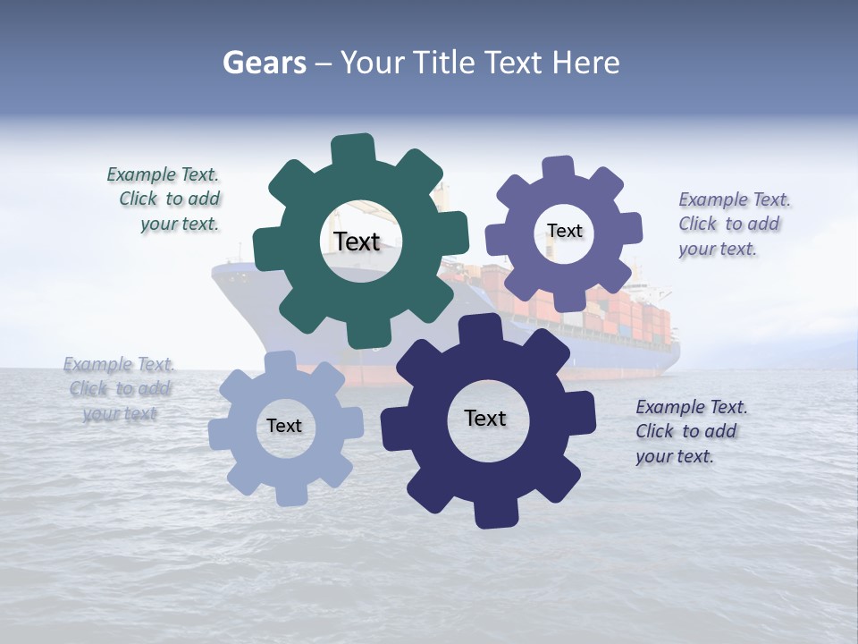Carrier Blue Water PowerPoint Template