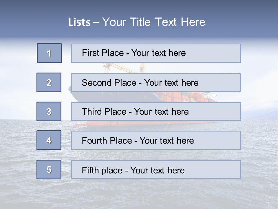 Carrier Blue Water PowerPoint Template
