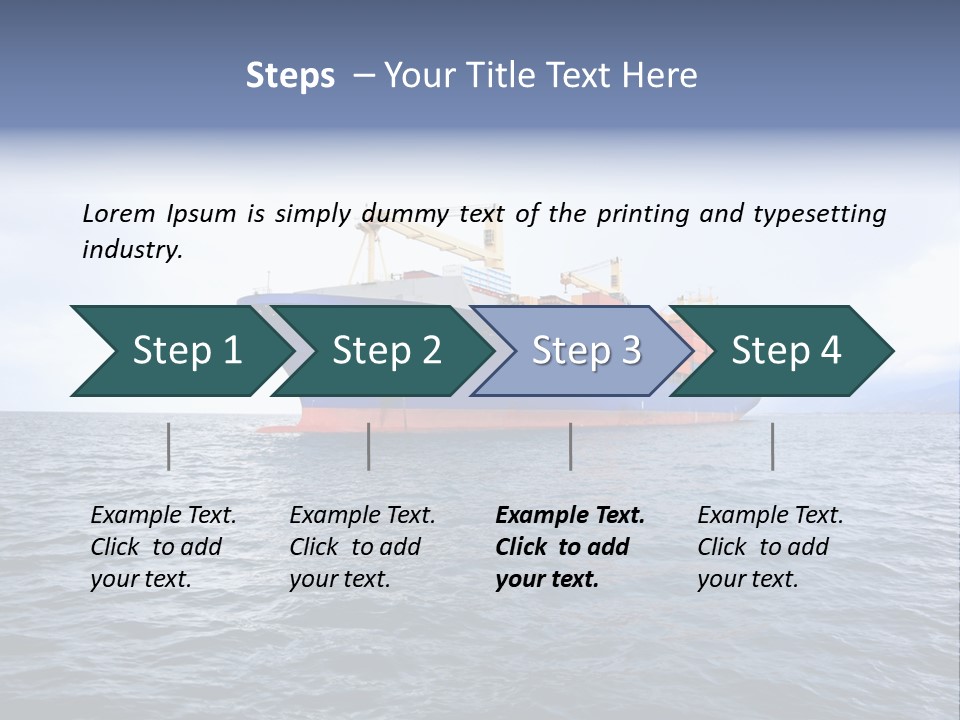 Carrier Blue Water PowerPoint Template