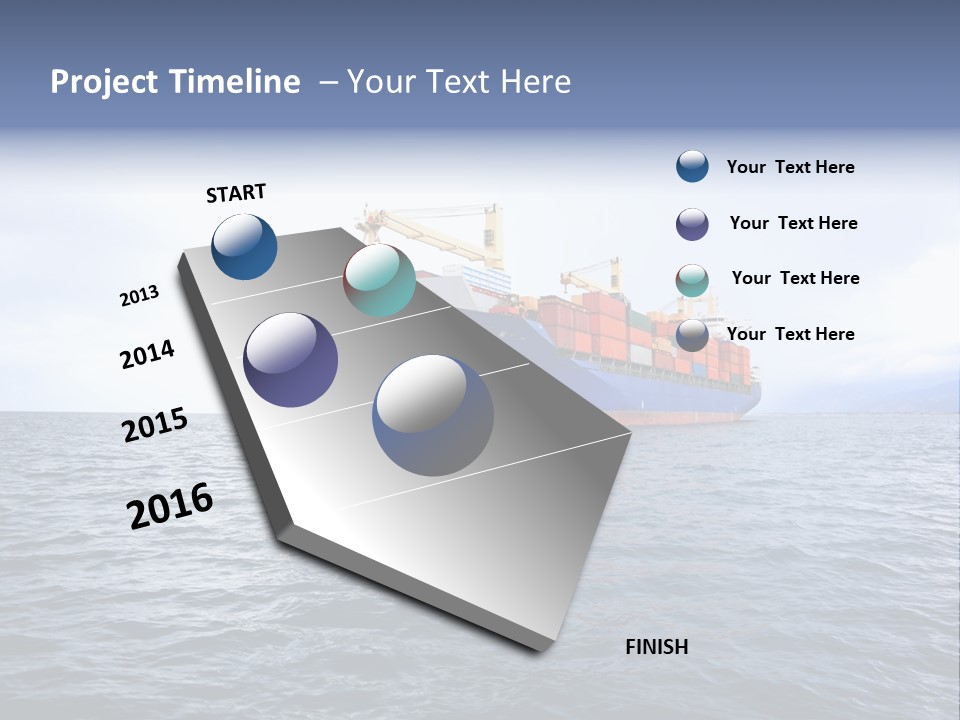Carrier Blue Water PowerPoint Template