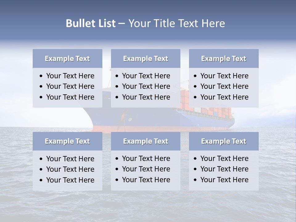 Carrier Blue Water PowerPoint Template