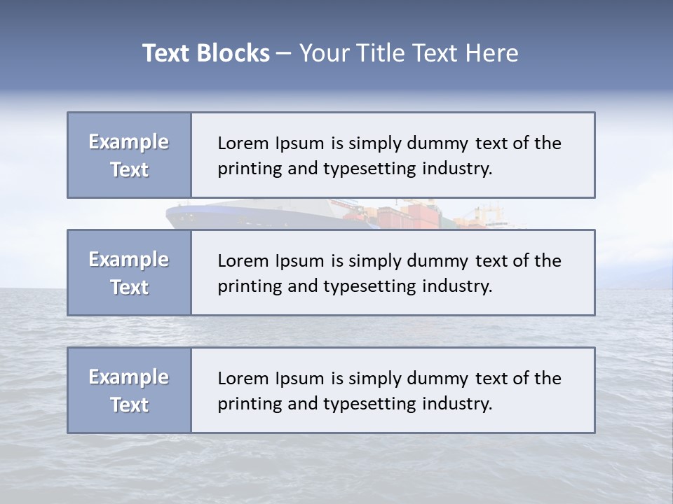 Carrier Blue Water PowerPoint Template