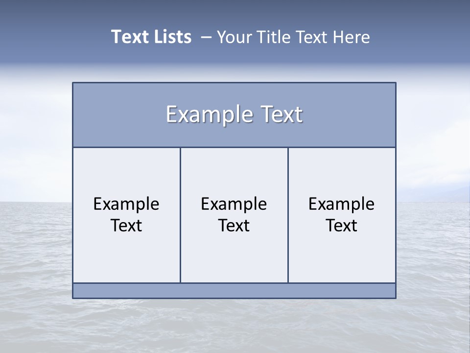 Carrier Blue Water PowerPoint Template