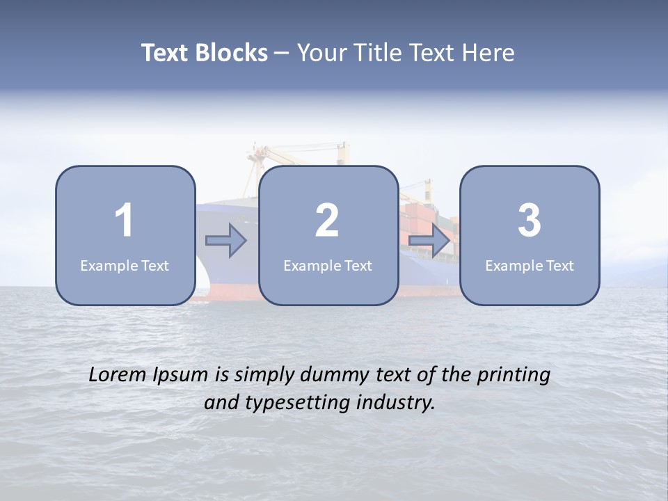 Carrier Blue Water PowerPoint Template