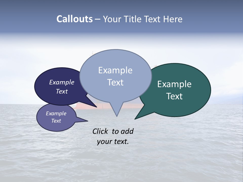 Carrier Blue Water PowerPoint Template