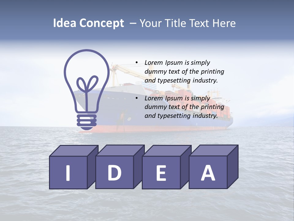 Carrier Blue Water PowerPoint Template