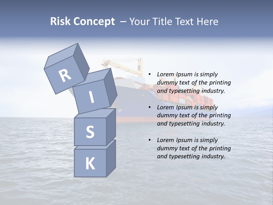 Carrier Blue Water PowerPoint Template