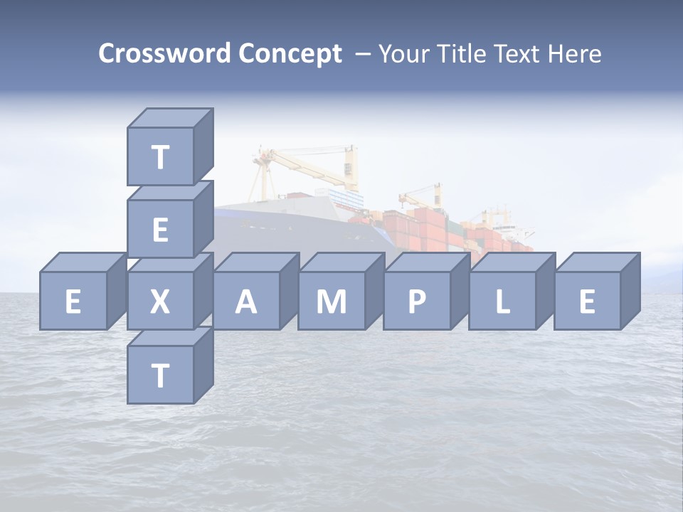 Carrier Blue Water PowerPoint Template