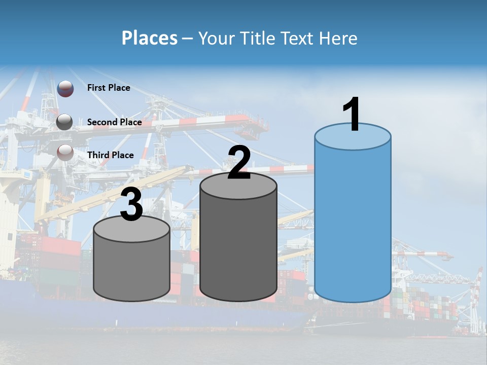 Business Freight Vessel PowerPoint Template