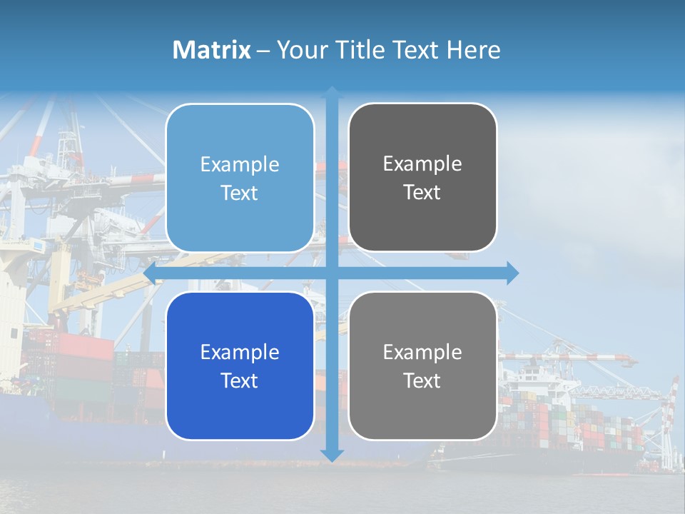 Business Freight Vessel PowerPoint Template
